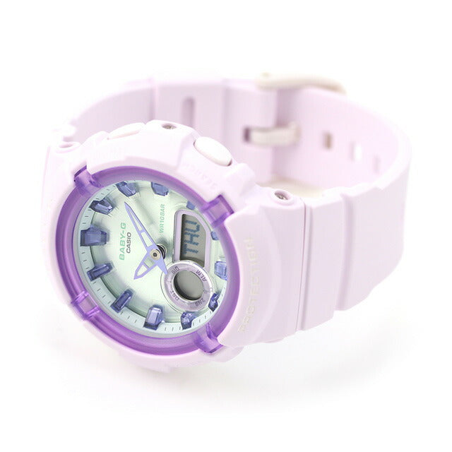 Baby G Baby-G Quartz BGA-280SW-6A BGA-280海外模特女士手表品牌Casio Anadisy冰蓝色紫色BGA-280SW-6ADR