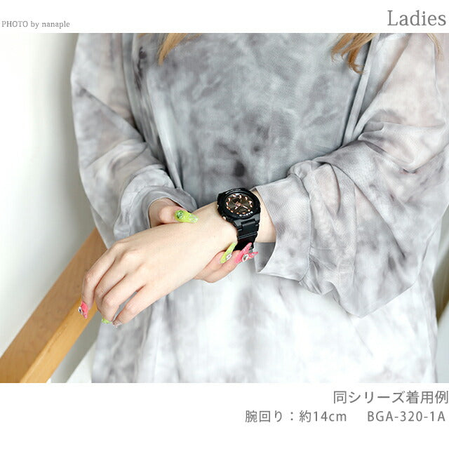 Baby G Baby Baby Baby BGA-320-1A女士观看品牌Casio Anadisi深棕色黑色黑色BGA-320-1ADR