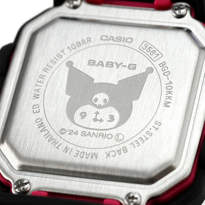 ベビーg ベビージー Baby-G クォーツ 電池式 BGD-10KKM-1 BABY-G＋PLUS 「クロミ」コラボレーション BGD-10シリーズ レディース 腕時計 ブランド カシオ casio BGD-10KKM-1DR