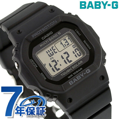 Baby G Baby Baby-G广播太阳能BGD-5650-1 BGD-5650系列女士手表品牌Casio 卡西欧 数字黑色黑色BGD-5650-1ER