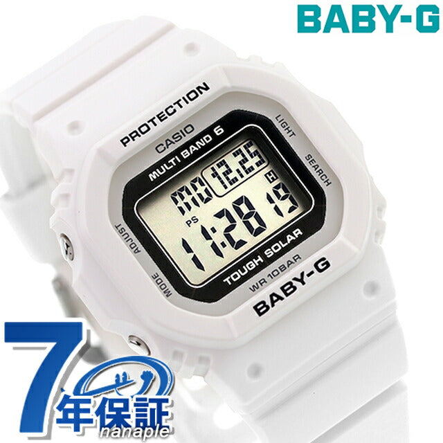 Baby G Baby Baby-G Radio Solar BGD-5650-7 BGD-5650 Series Ladies Watch Brand Casio Casio Digital White White White BGD-5650-7er