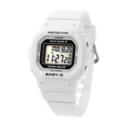 Baby G Baby Baby-G广播太阳能BGD-5650-7 BGD-5650系列女士手表品牌Casio 卡西欧 数字白色BGD-5650-7ER