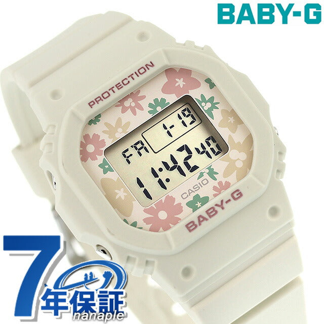 Baby G Baby Baby BABY-G BGD-565RP-7 Overseas Model Ladies Watch Brand Casio CASIO Digital Off White White White BGD-565RP-7DR