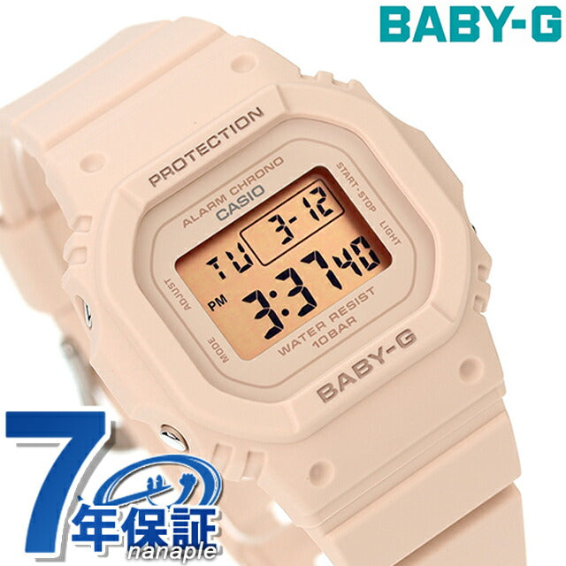 Baby G Baby-G Baby-G BGD-565U-4 BGD-565系列女士观看品牌Casio 卡西欧 数字粉红色米色BGD-565U-4DR