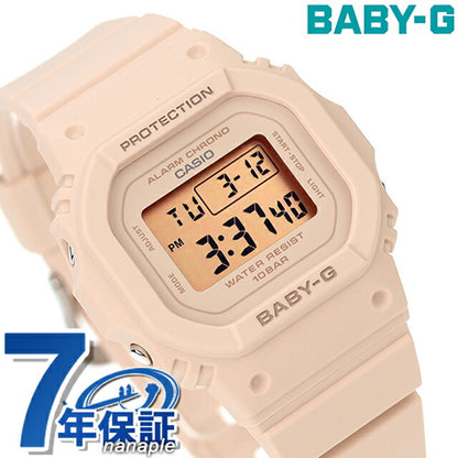 Baby G Baby-G Baby-G BGD-565U-4 BGD-565系列女士观看品牌Casio 卡西欧 数字粉红色米色BGD-565U-4DR