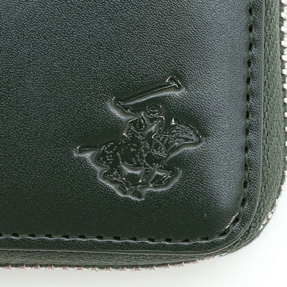 ビバリーヒルズポロクラブ 財布 メンズ ブランド 二つ折り財布 革 レザーウォレット 小銭入れあり グリーン ダークブラウン BHG-M1004-GRNDBR