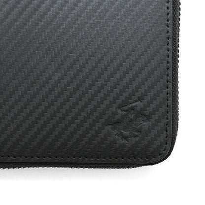 ビバリーヒルズポロクラブ 財布 メンズ ブランド 二つ折り財布 革 レザーウォレット 小銭入れあり ブラック BHG-M2004-BK