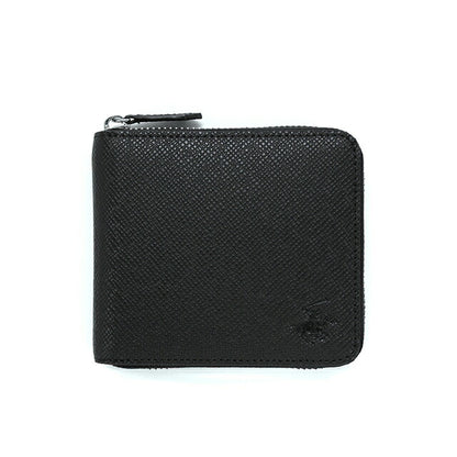 ビバリーヒルズポロクラブ 財布 メンズ ブランド 二つ折り財布 革 レザーウォレット 小銭入れあり ブラック BHG-M3004-BK