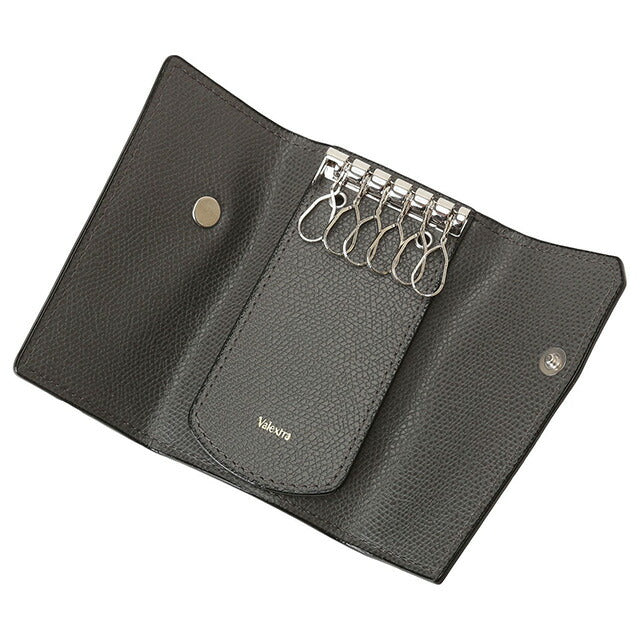 ヴァレクストラ VALEXTRA V1L76 028 GF / SGSR0076028LRDKH99 GF 6連キーケース ダークグレー メンズ レディース ユニセックス BKVX00023M