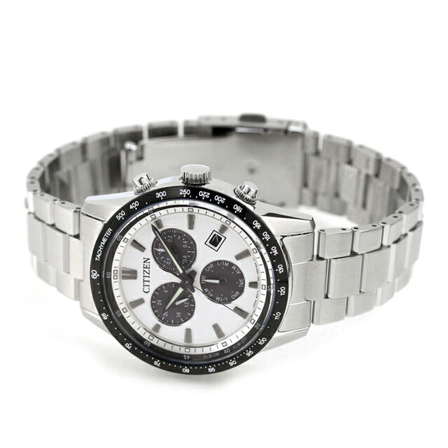 シチズン コレクション 光発電エコドライブ 腕時計 ブランド メンズ クロノグラフ ソーラー CITIZEN COLLECTION BL5614-59A アナログ ホワイト 白 BL5614-59A