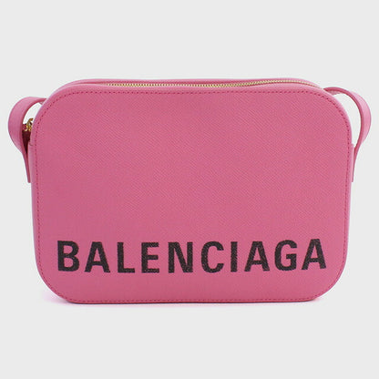 バレンシアガ 斜め掛け ショルダーバッグ レディース ブランド BALENCIAGA レザー イタリア 558172 ROSE BUBBG-L NOIR ピンク系 バッグ BLC558172021