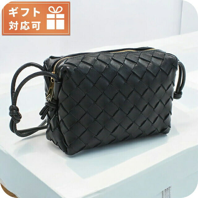 ボッテガ・ヴェネタ 斜め掛け ショルダーバッグ レディース ブランド BOTTEGA VENETA イタリア 680254 ブラック バッグ BOT680254011