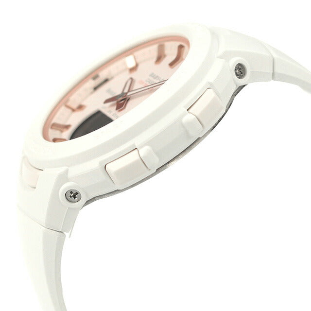 Baby G Baby Jie Jie Baby-G Quartz BSA-B100CS-7A蓝牙手表品牌Casio Anadisi粉红色白色白色白色BSA-B100CS-7ADR