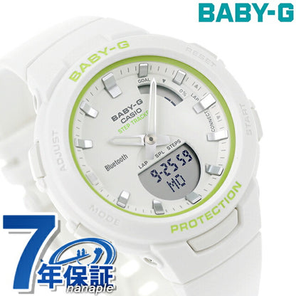 Baby G Baby Jee Baby-G BSA-B100SC-7A海洋四元蓝牙海外模特女士观看品牌Casio Anadeci白色白色BSA-B100SC-7ADR