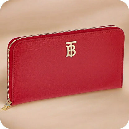バ−バリ− 長財布 レディース ブランド BURBERRY 8023298 レッド BU-8023298