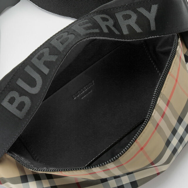 バ−バリ− ボディバッグ レディース ブランド BURBERRY 8026557 ベージュ BU-8026557