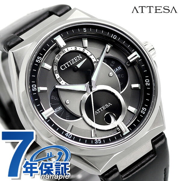 公民Atesa Eco Drive Saulat Calendar Moon Phase Phoes Solar Men&