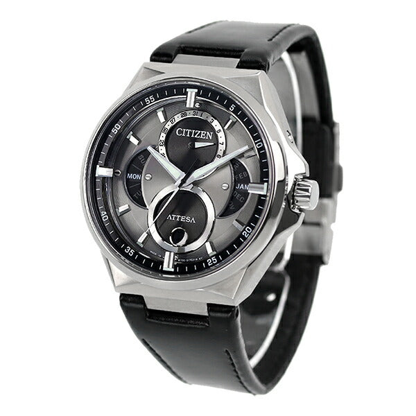 公民Atesa Eco Drive Saulat Calendar Moon Phase Phoes Solar Men&