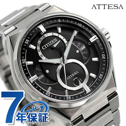 公民Atesa Eco Drive Saulat Calendar Moon Phase Phase Solar Men&