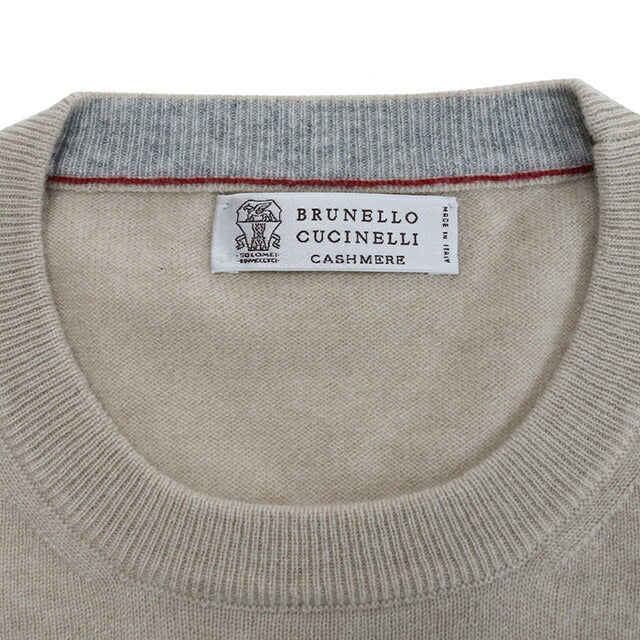 ブルネロクチネリ ニット メンズ ブランド BRUNELLO CUCINELLI カシミア100% イタリア M2200100 ベージュ系 ファッション 選べるモデル BUCM2200100A