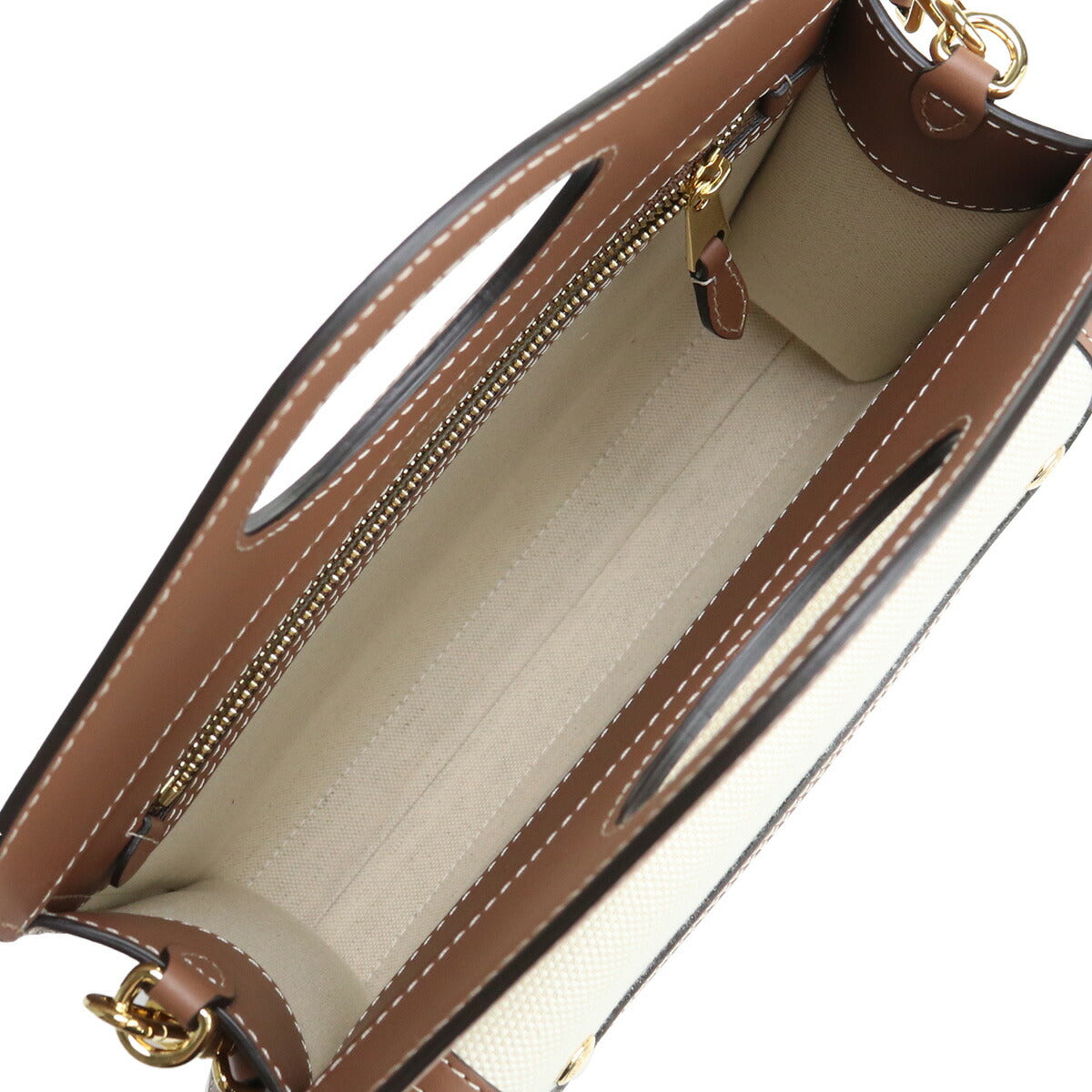 バーバリー トートバッグ レディース ブランド コットン イタリア 8039361 NATURAL-MALT BROWN ホワイト系 ブラウン系 バッグ BUR8039361011