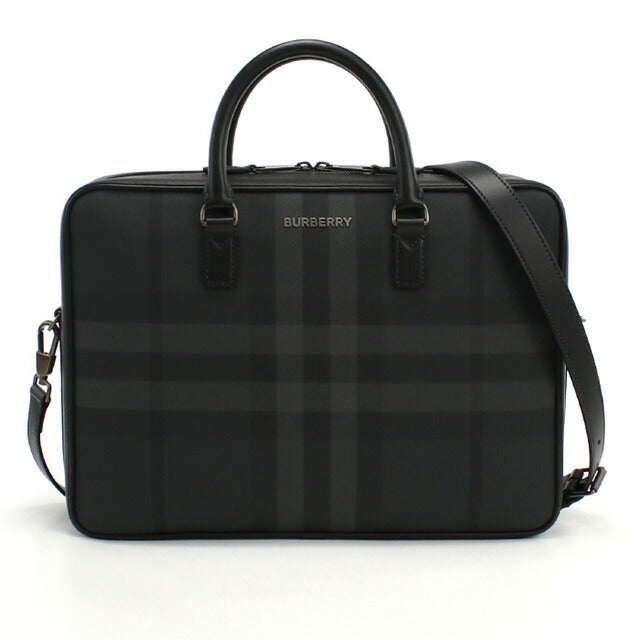 バーバリー ブリーフケース メンズ ブランド BURBERRY ルーマニア 8065338 CHARCOAL グレー系 バッグ BUR8065338011