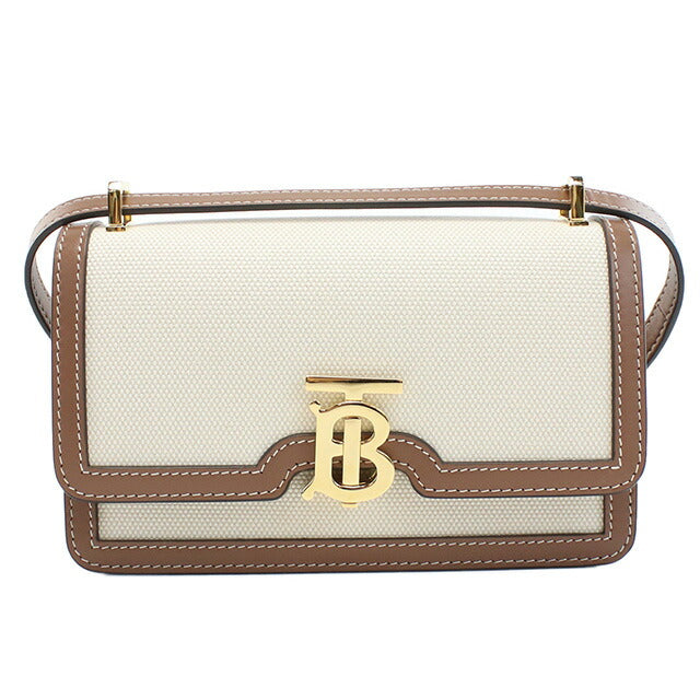 バーバリー 斜め掛け ショルダーバッグ レディース ブランド BURBERRY イタリア 8070574 NATURAL-MALT BROWN ホワイト系 バッグ BUR8070574011