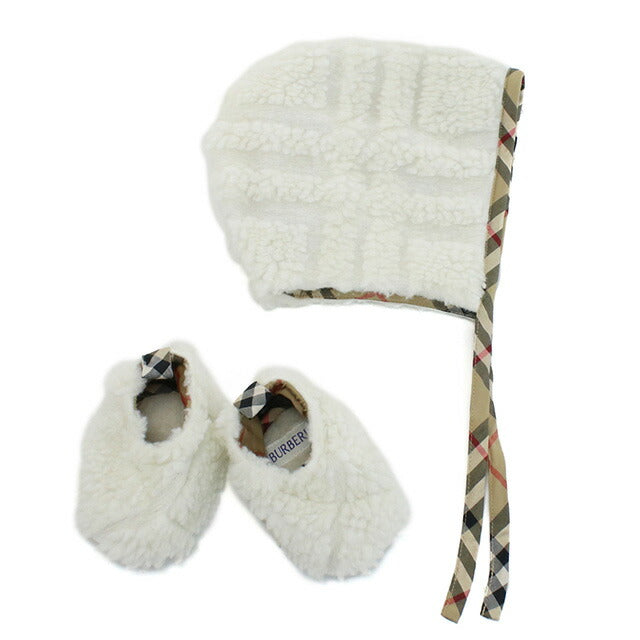 バーバリー ボンネット ベビー ブランド BURBERRY タイ 8084136 SALT IP CHECK ホワイト系 帽子 選べるモデル BUR8084136A