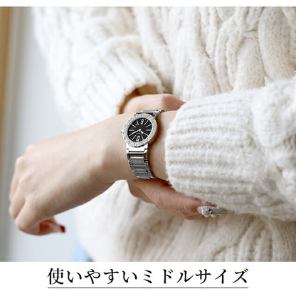 ブルガリ ブルガリブルガリ クオーツ 腕時計 ブランド レディース ダイヤモンド BVLGARI アナログ ブラック ホワイト グレー パープル ピンク 黒 スイス製 選べるモデル BBL26BSSD-choice