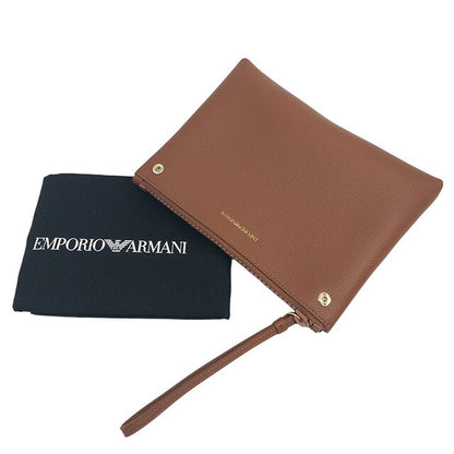 エンポリオアルマーニ EMPORIO ARMANI Y3D165 YFO5B 85550 ディアプリント ショッパーバッグ ミディアム ポーチ付 2WAY ショルダー・トートバッグ ブラウン BWEA00083L