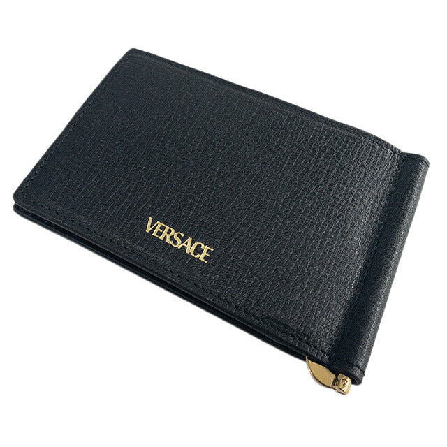 ヴェルサーチ VERSACE DPU5978 1A10544 1B00V メドゥーサ ビギー マネークリップ付 二つ折り財布（小銭入れ無し） ブラック メンズ ヴェルサーチェ BWVE00005M