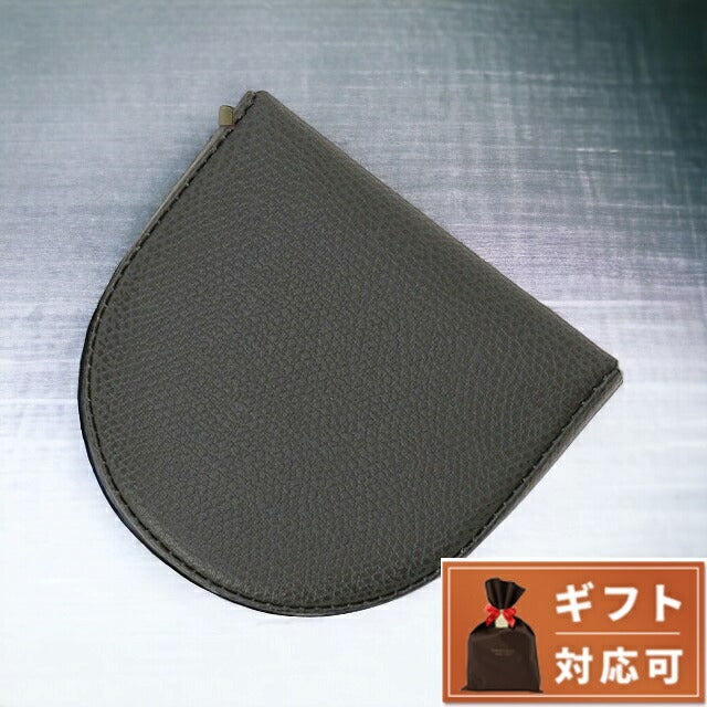 ヴァレクストラ VALEXTRA V0L89 028 GF / SGSR0089028L99CP99 GF 馬蹄型コインケース 小銭入れ ダークグレー メンズ レディース ユニセックス BWVX00025M