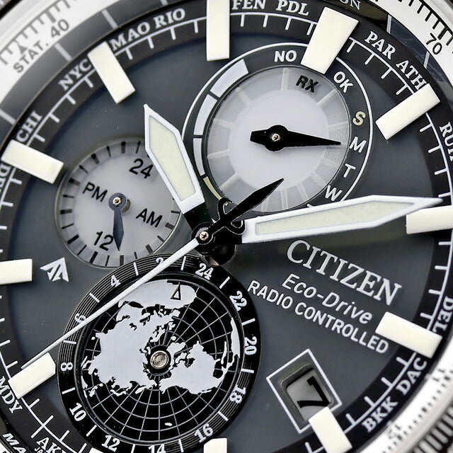 Citizen Promaster Sky系列Geo Trekker观看品牌男士无线电太阳能公民Promaster By3006-53h