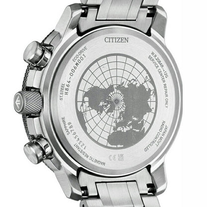 Citizen Promaster Sky系列Geo Trekker观看品牌男士无线电太阳能公民Promaster By3006-53h