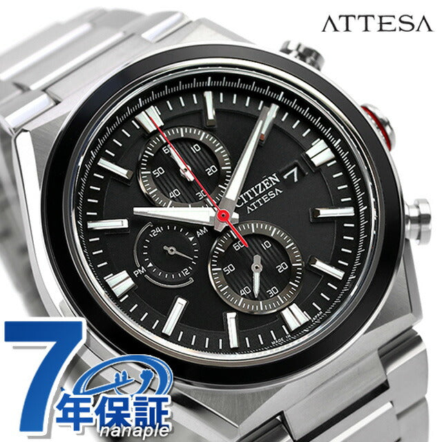 公民ATESSA actline Eco Drive太阳能观看品牌男士钛计时码表太阳能公民CA0836-68E黑色黑色黑色日本