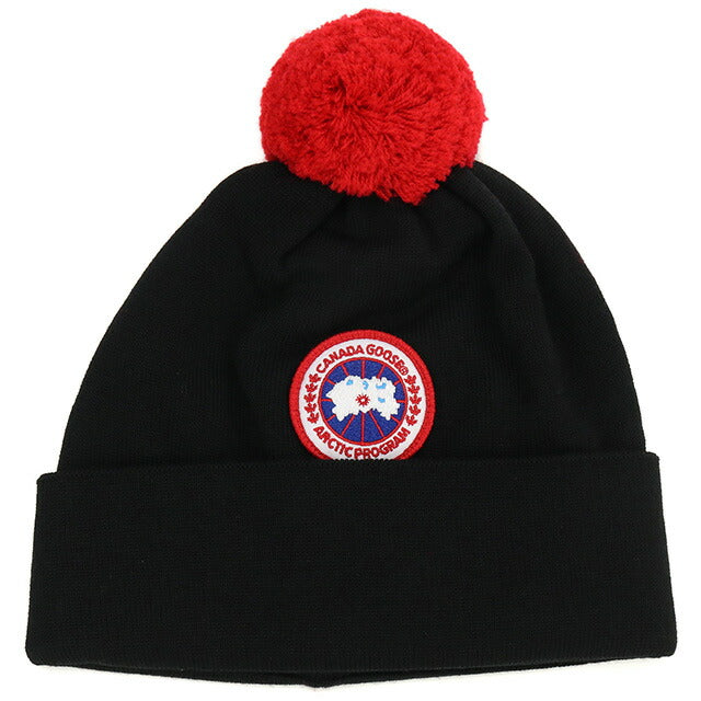 Canada Goose Knit Cap Baby Brand CANADA GOOSE POM Tom948K Black Black Hat Selectable Model CAG6948KA