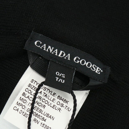 Canada Goose Knit Cap Baby Brand CANADA GOOSE POM Tom948K Black Black Hat Selectable Model CAG6948KA