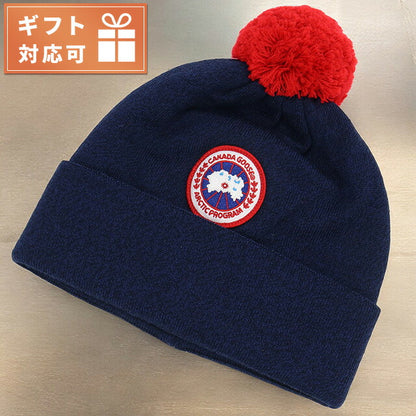 Canada Goose Knit Cap Baby Brand CANADA GOOSE POM Tom948K Navy Heather Navy Hat Selectable Model CAG6948KB