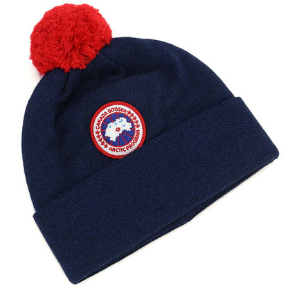 Canada Goose Knit Cap Baby Brand CANADA GOOSE POM Tom948K Navy Heather Navy Hat Selectable Model CAG6948KB