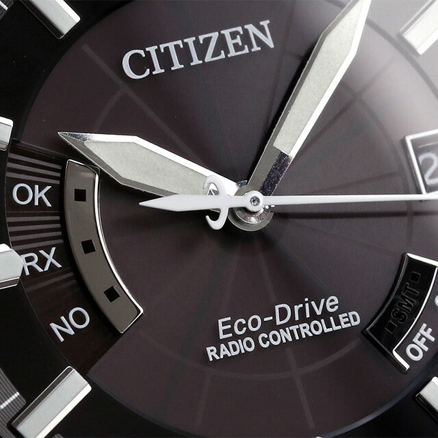 Citizen Collection Eco Drive太阳能无线电直接飞行在日本CB0011-18E观看品牌男士