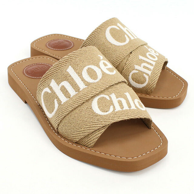 Chloe Sandal Ladies Brand CHLOE CHC23U188EF DESERT BEIGE Beige Selectable Model CHLC23U188EFA