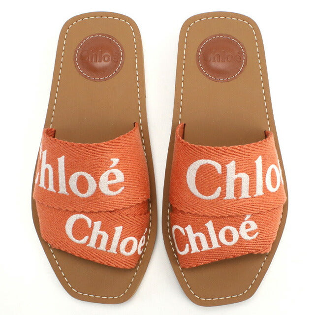 Chloe Sandal Ladies Brand CHLOE CHC23U188EF TAWNY ORANGE Orange Shoes Select a model CHLC23U188EFB