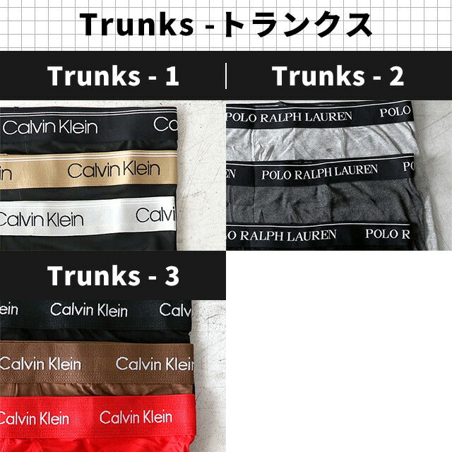 Calvin King Line Boxer Pants简报男士品牌3套装包装原始套餐圆形内衣内衣CK-UW-GIFT