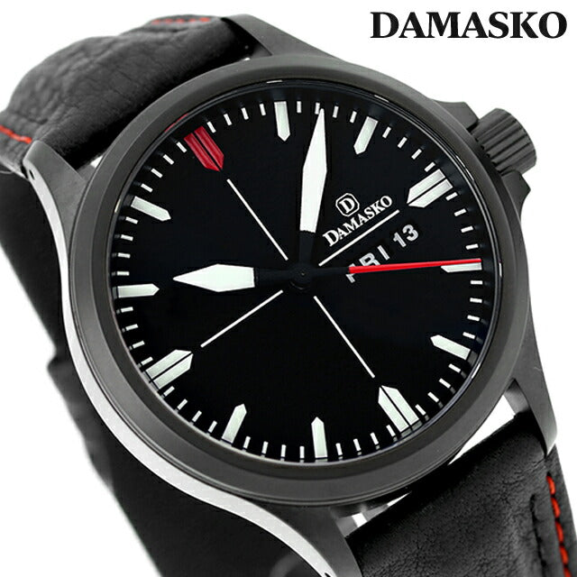 ダマスコ クラシック スリーハンド 自動巻き 腕時計 ブランド メンズ DAMASKO DA34D L アナログ ブラック 黒 ドイツ製 DA34D-L
