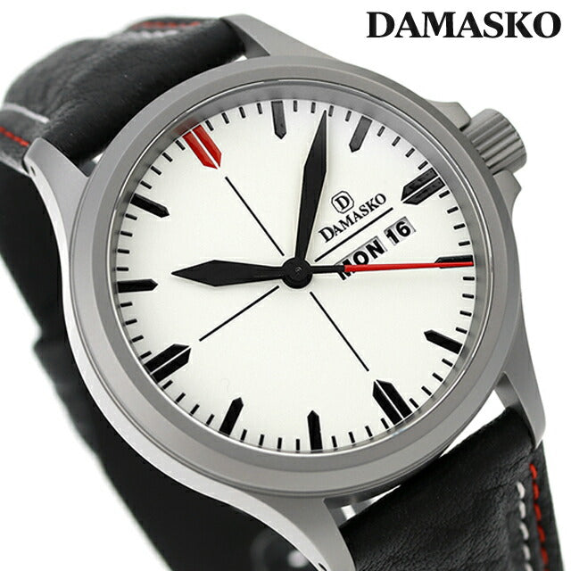 ダマスコ クラシック スリーハンド 自動巻き 腕時計 ブランド メンズ DAMASKO DA35 L アナログ ホワイト ブラック 黒 ドイツ製 DA35-L