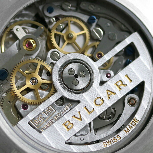 Bulgari Clock Diagono Berotoshimo 41mm Chronograph Automatic Mechanical Men&