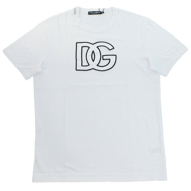 Dolce＆Gabbana T-衬衫男士品牌棉100％意大利G8PL5Z白色时尚选择DOLG8PL5ZA