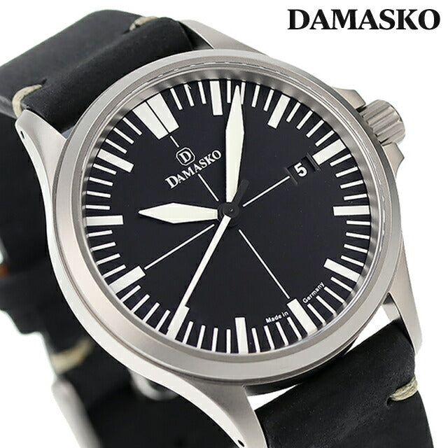 Damasco Sportsley手动观看品牌女士Damasko DS30 L模拟黑色黑色德国DS30-L