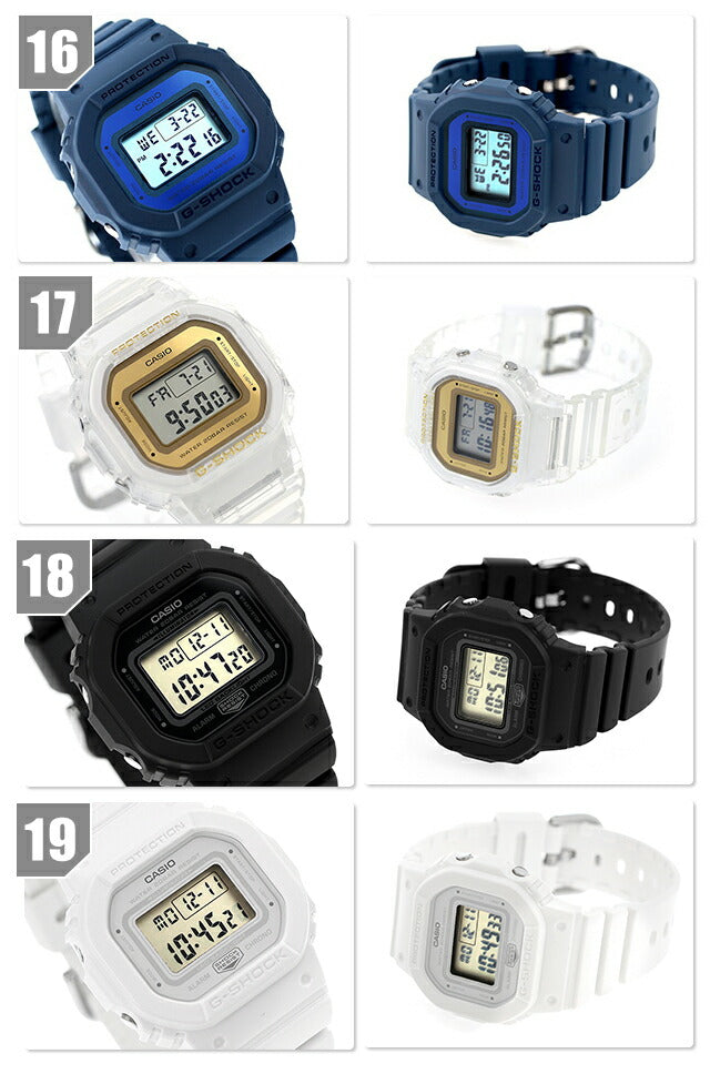 G-shock gear shock G-SHOCK DW-5600 DW-5600BB-1 Select 19 model Black White Casio Casio Casio Casio Men&