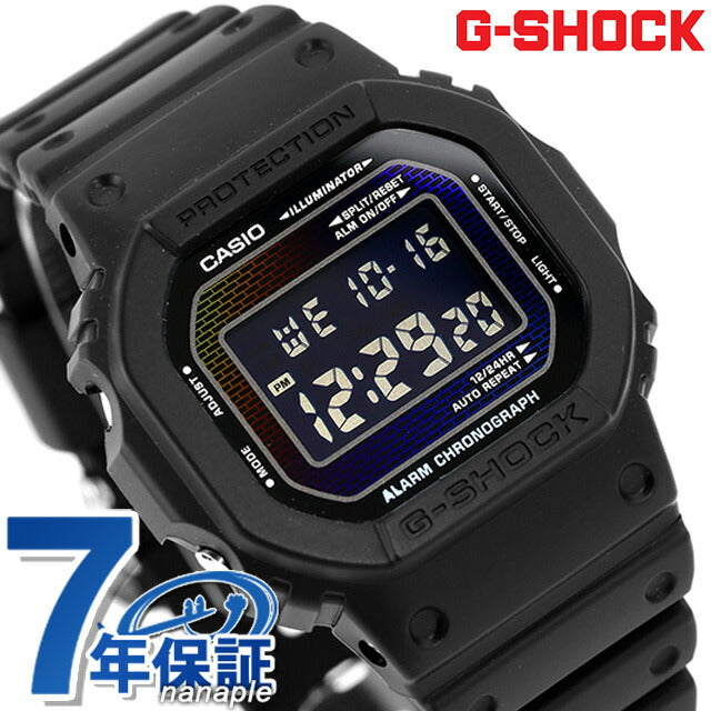 gショック ジーショック G-SHOCK クォーツ 電池式 DW-5600RW-1 デジタル 5600シリーズ メンズ 腕時計 ブランド カシオ casio デジタル ブラック マルチカラー 黒 DW-5600RW-1DR